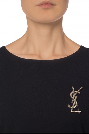 Logo-shaped brooch, zdjęcie 2 Logo-shaped brooch od Saint Laurent